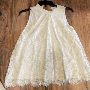 Brand New Soho Lace Sleeveless Dress Shirt